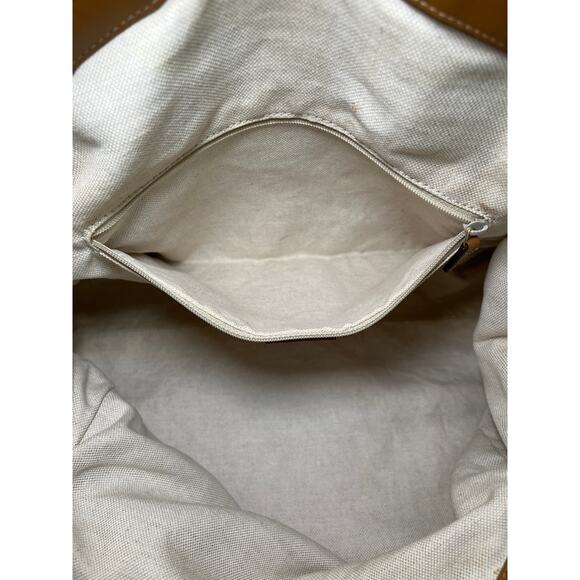 Gucci Sukey Medium Satchel 223974 Beige Diamante Canvas Leather Trim - Picture 13 of 16